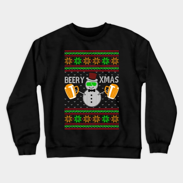 Beery Xmas Crewneck Sweatshirt by MZeeDesigns